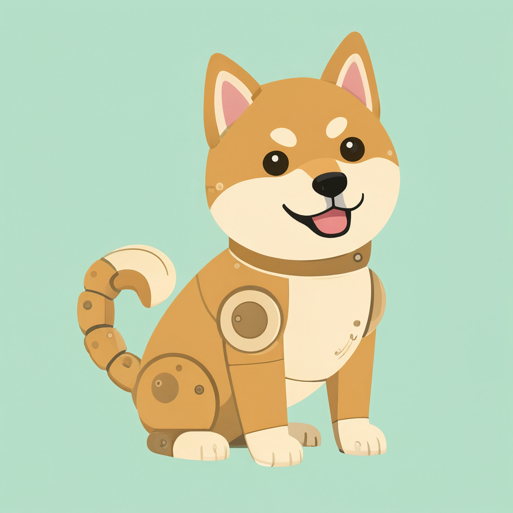 shiba inu minimal bot icon